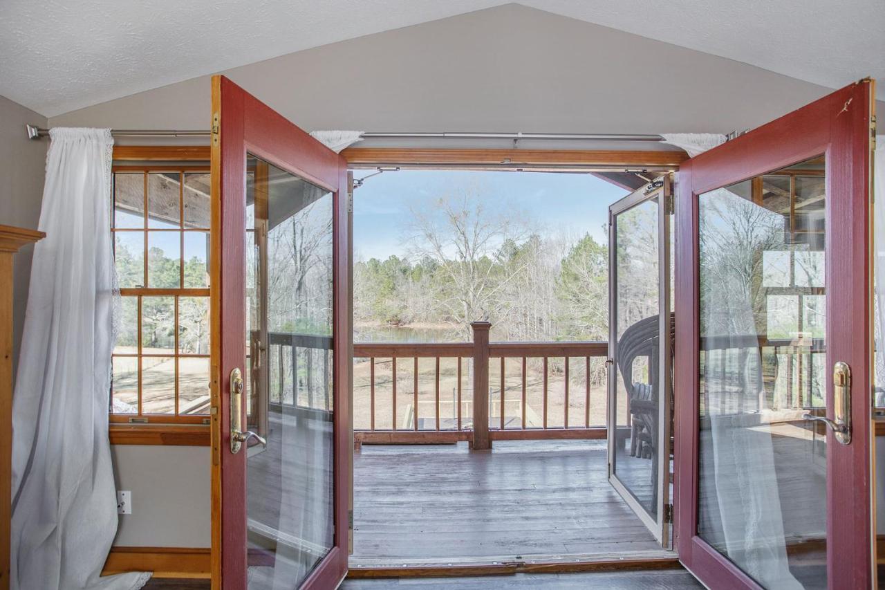 Refuge Ranch Retreat Log Cabin Lake 53+ Acres Locust Grove Exteriör bild