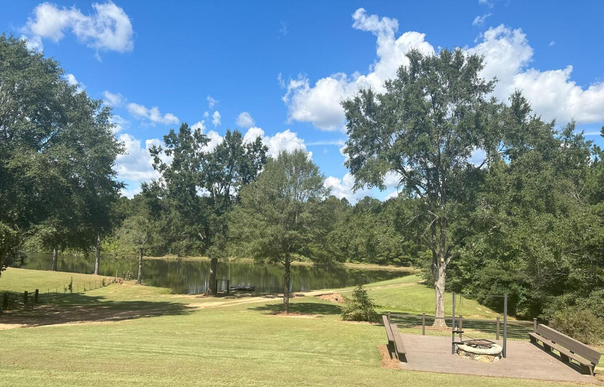 Refuge Ranch Retreat Log Cabin Lake 53+ Acres Locust Grove Exteriör bild